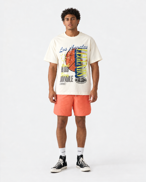Heritage Oversized Tee WHSH Natural White