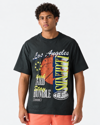 Heritage Oversized Tee WHSH Faded Black