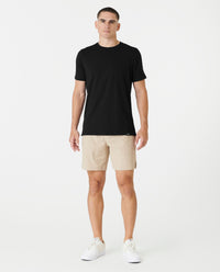 Aviation Tee Split-Hem Black Plus