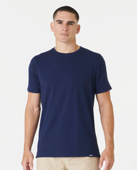 Aviation Tee Split-Hem Navy Plus