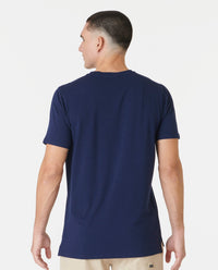 Aviation Tee Split-Hem Navy Plus