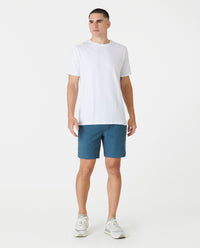 Aviation Tee Split-Hem White Plus