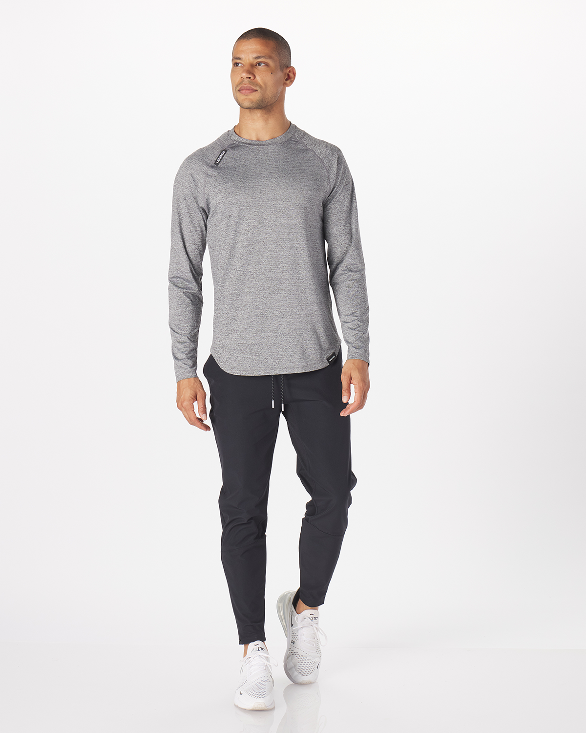 Enzo LS Tee Black Heather Plus