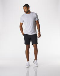 Aviation Tee Split-Hem Heather Gray Plus