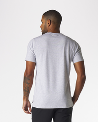 Aviation Tee Split-Hem Heather Gray Plus