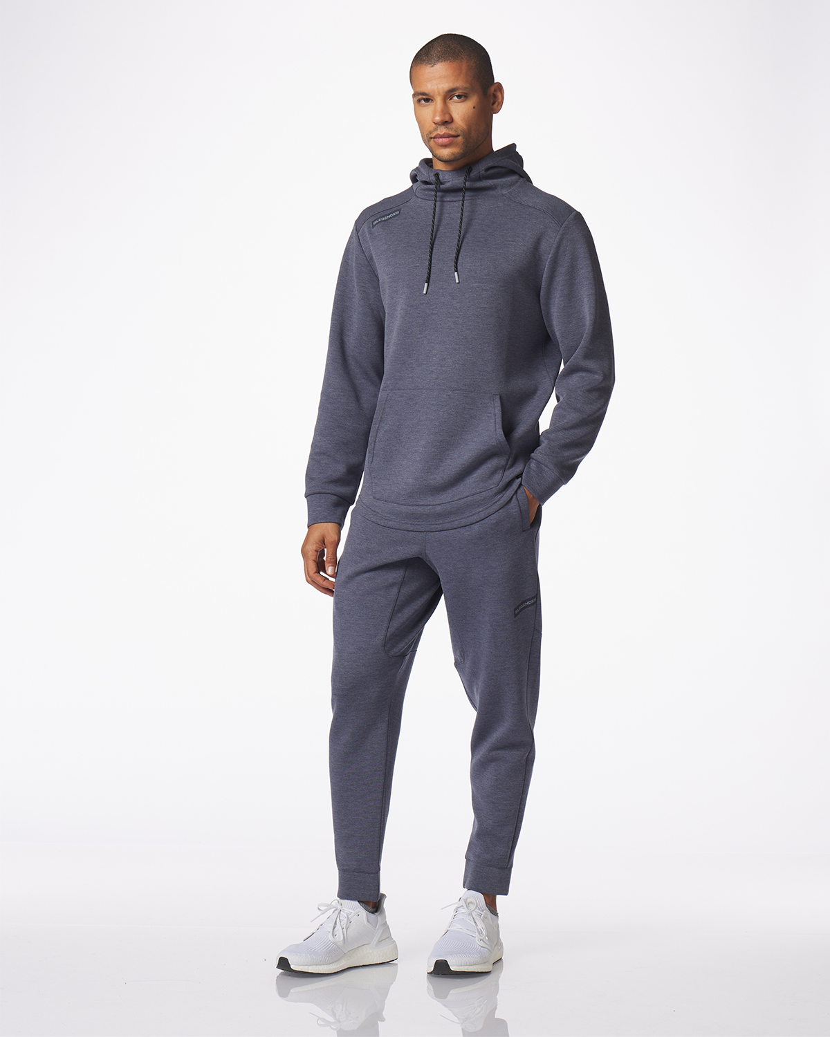 Hawthorne Tech Hoodie Navy Heather Plus