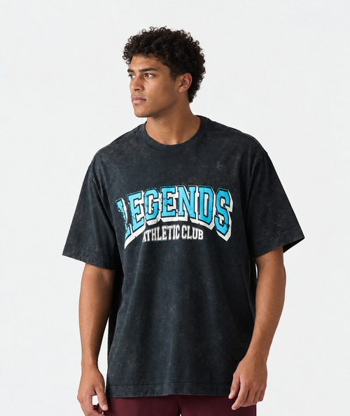 Heritage Oversized Tee AC Washed Charcoal