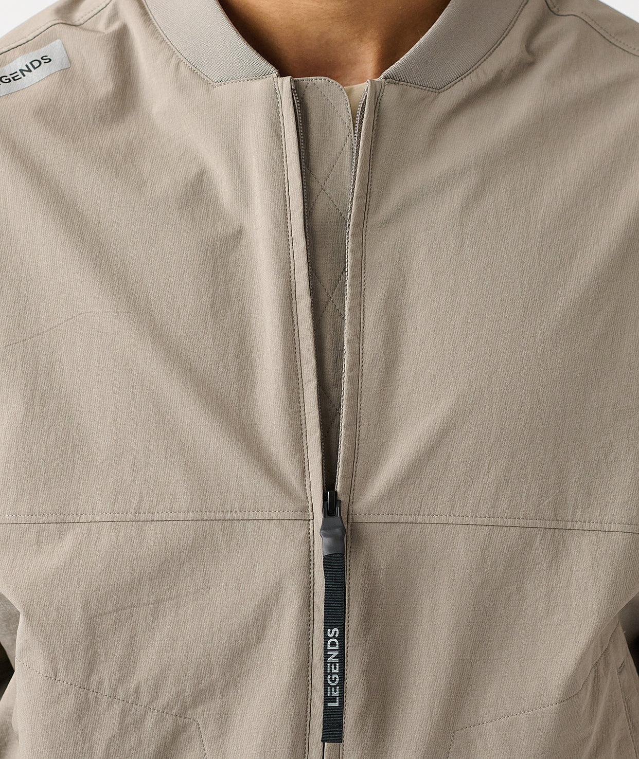 Carson Bomber Jacket Taupe