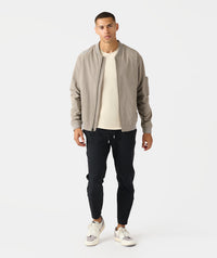Carson Bomber Jacket Taupe