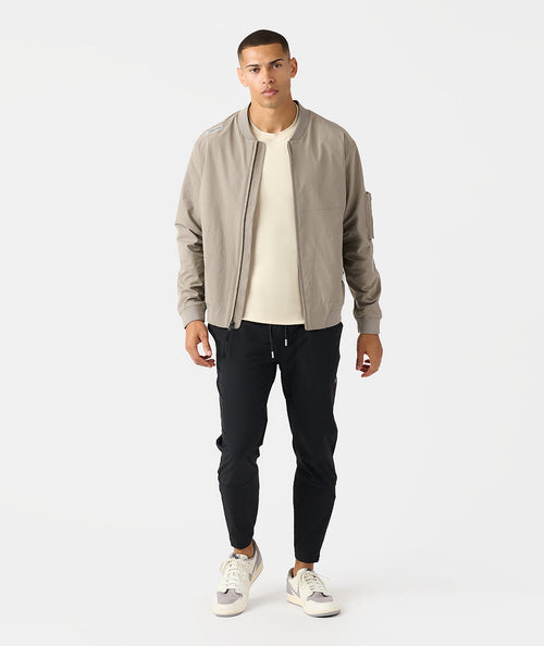Carson Bomber Jacket Taupe