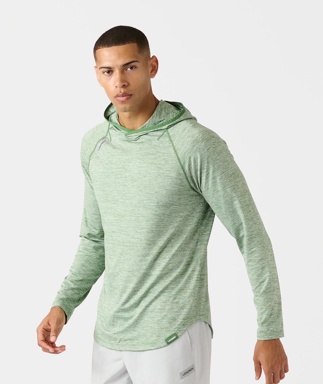 Enzo Hooded LS Elm Heather
