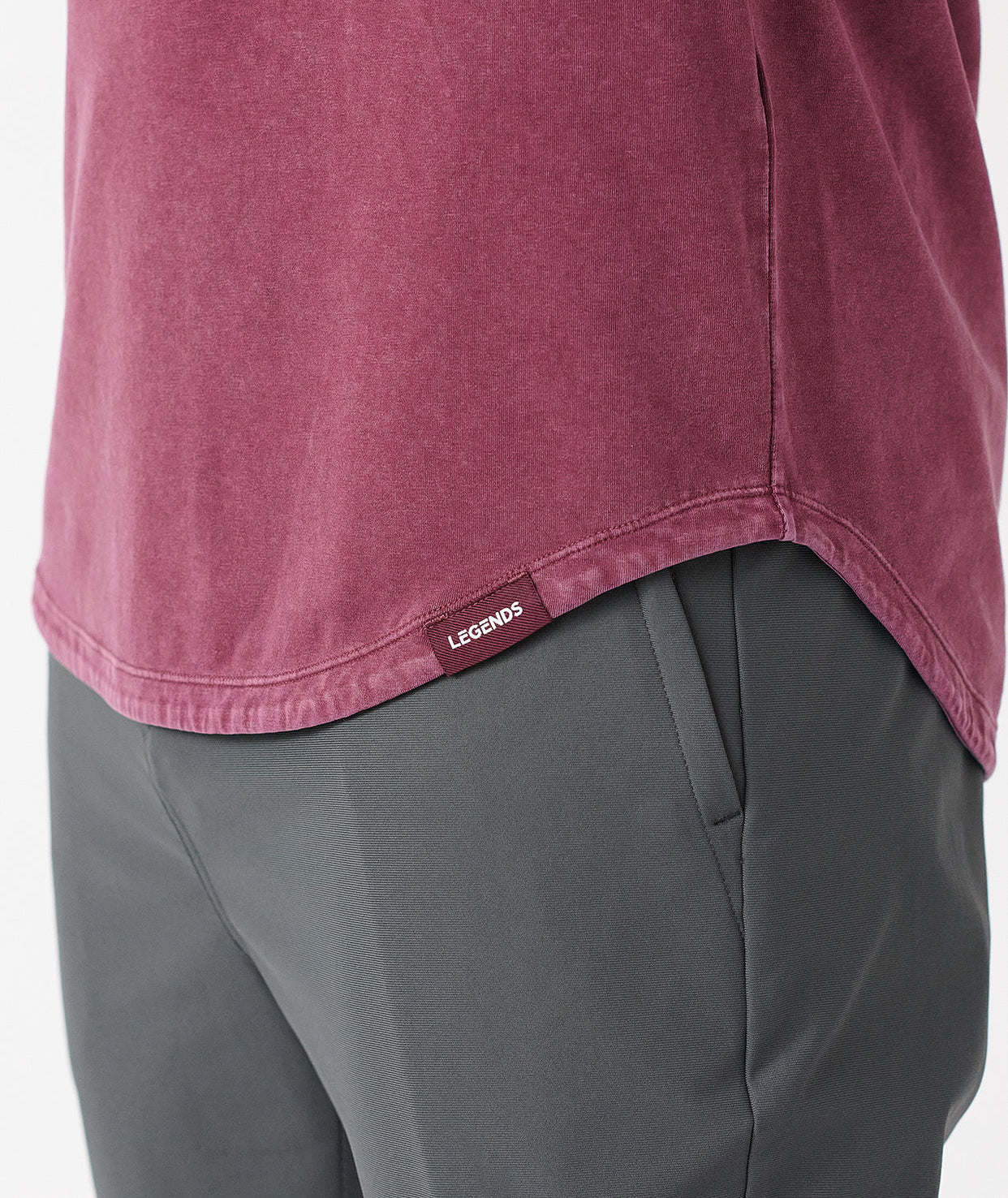 Aviation Tee Hooded LS Washed Fig