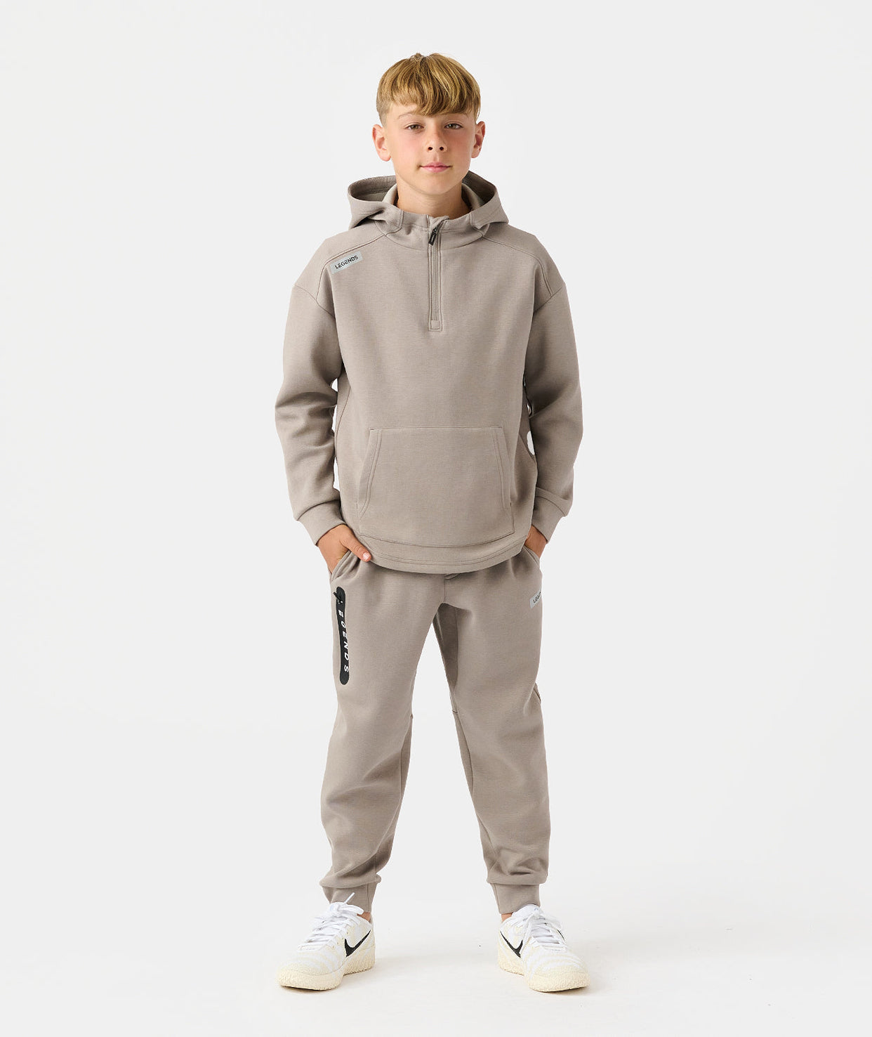 Little Legends Hawthorne Tech Jogger Taupe Heather