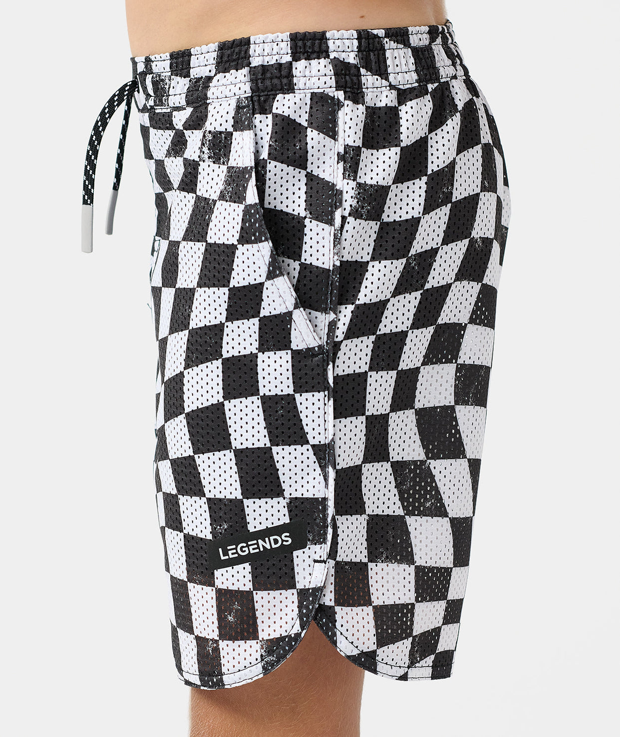 Little Legends Luka Mesh Short Warped Checkers