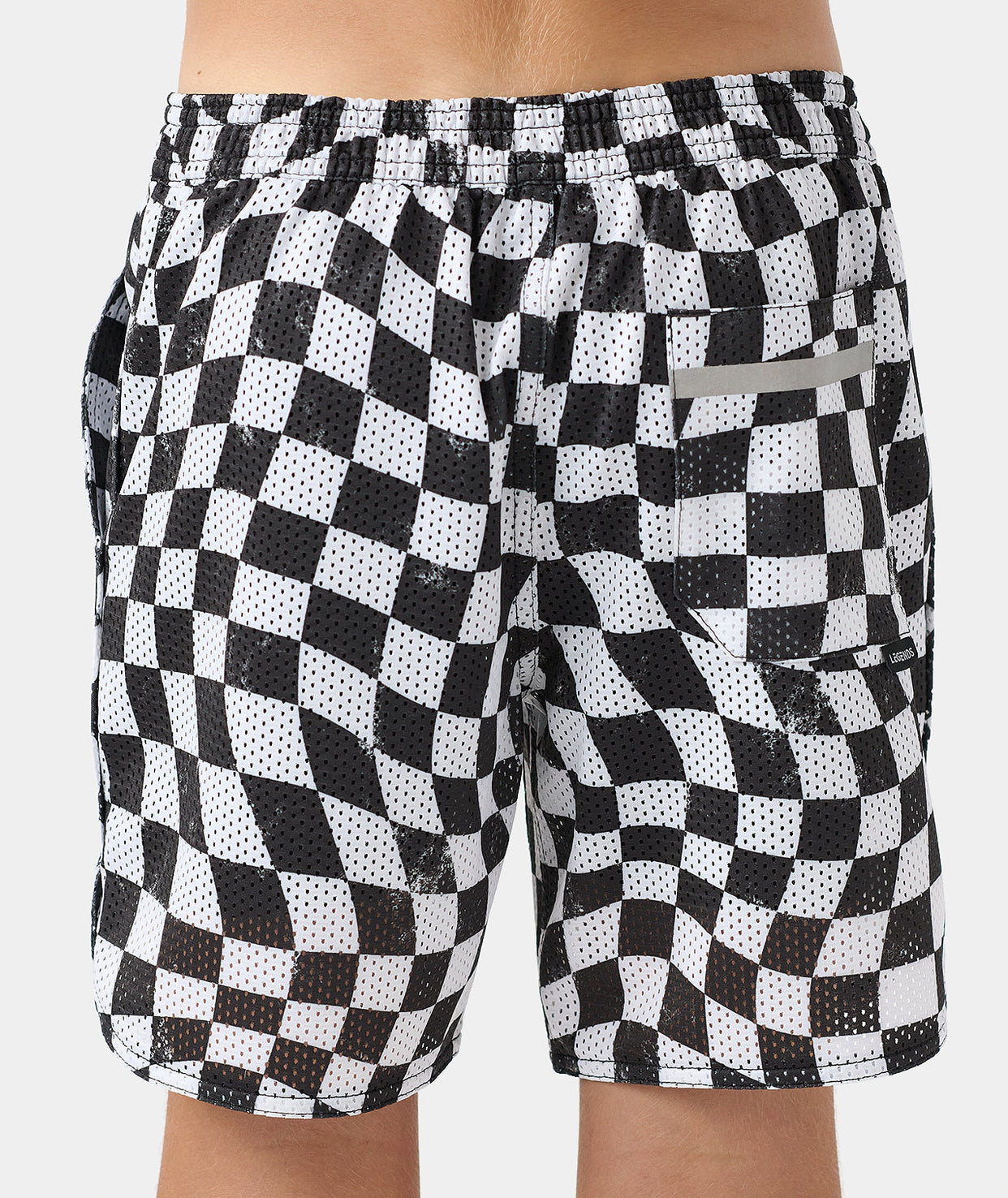 Little Legends Luka Mesh Short Warped Checkers