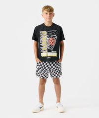 Little Legends Luka Mesh Short Warped Checkers
