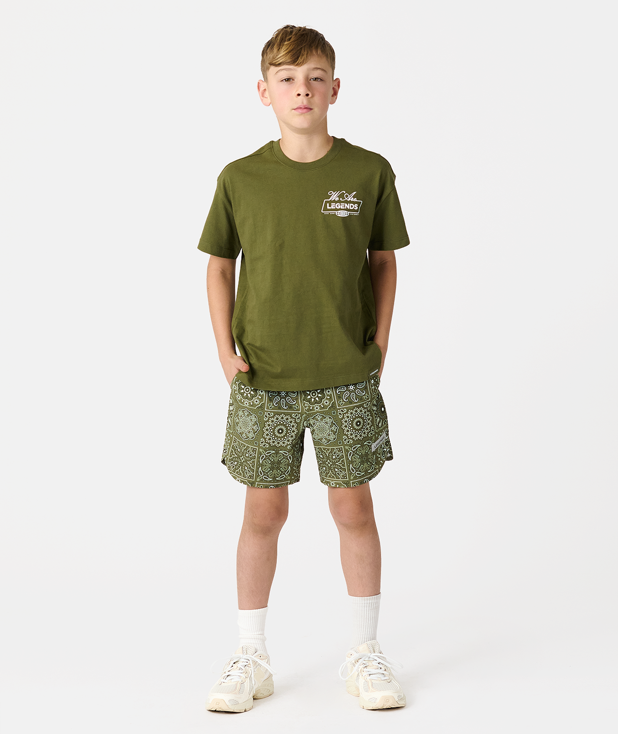 Little Legends Luka Short Paisley Tile Cypress
