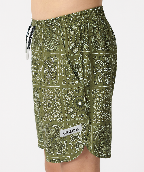 Little Legends Luka Short Paisley Tile Cypress