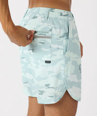 Luka Golf Short Cloud Blue Camo