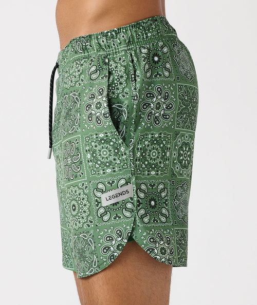 Luka Short Paisley Tile Elm