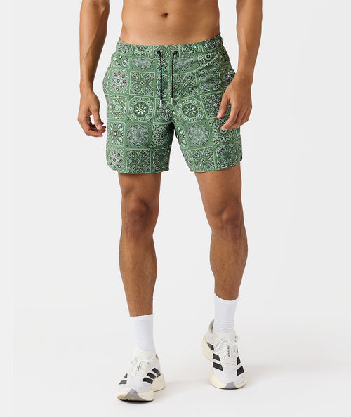 Luka Short Paisley Tile Elm