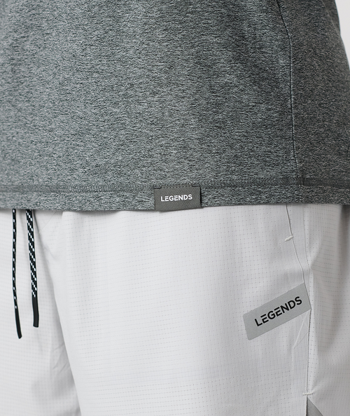 Aire Tee Charcoal Gray Heather