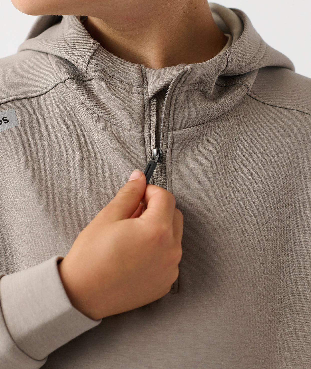 Little Legends Hawthorne Tech Quarter Zip Taupe