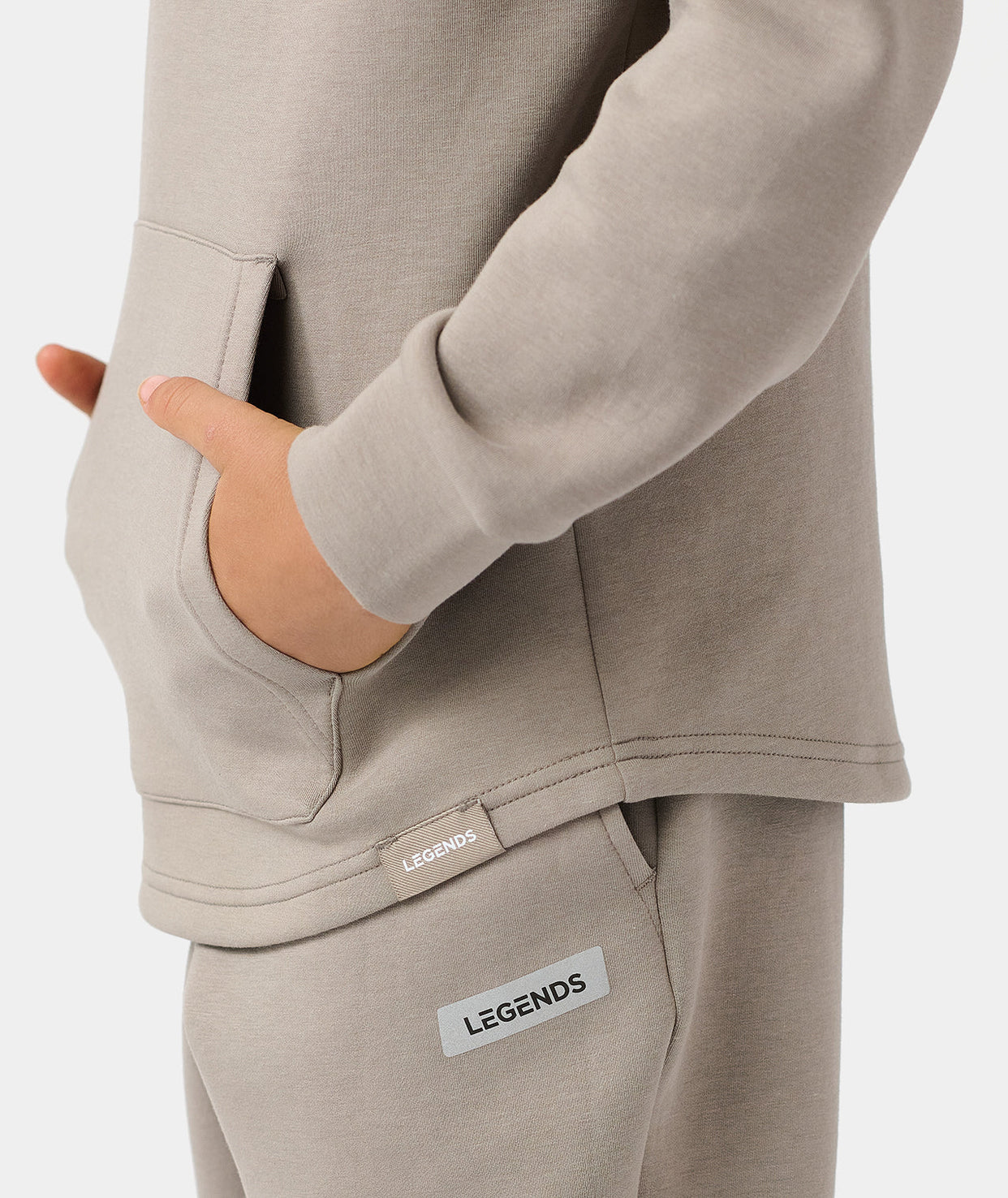 Little Legends Hawthorne Tech Quarter Zip Taupe