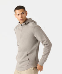 Hawthorne Tech Quarter Zip Hoodie (Slim-Fit) Taupe Heather