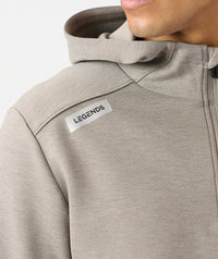 Hawthorne Tech Quarter Zip Hoodie (Slim-Fit) Taupe Heather