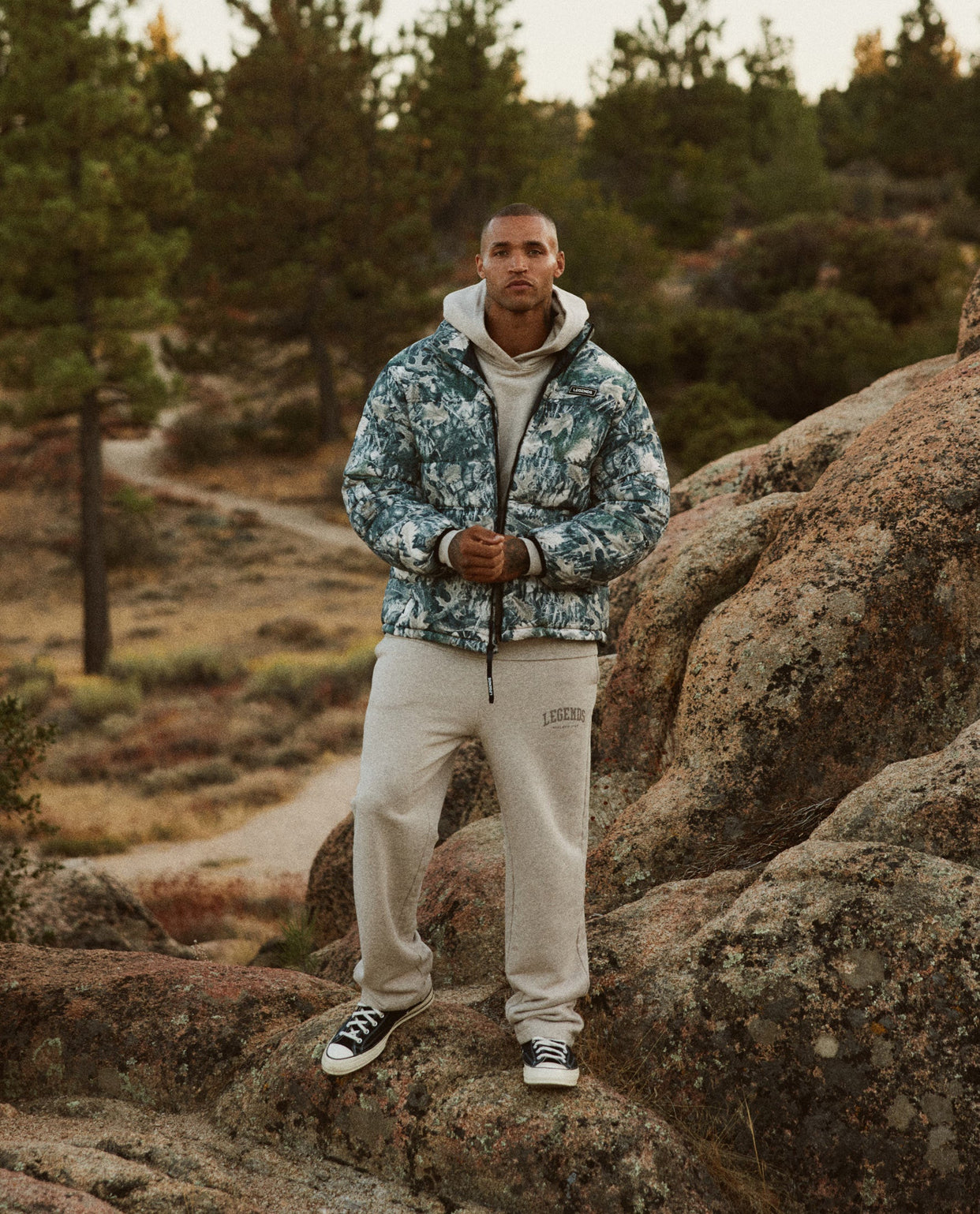 Alpine Puffer Jacket Forest Camo Ice