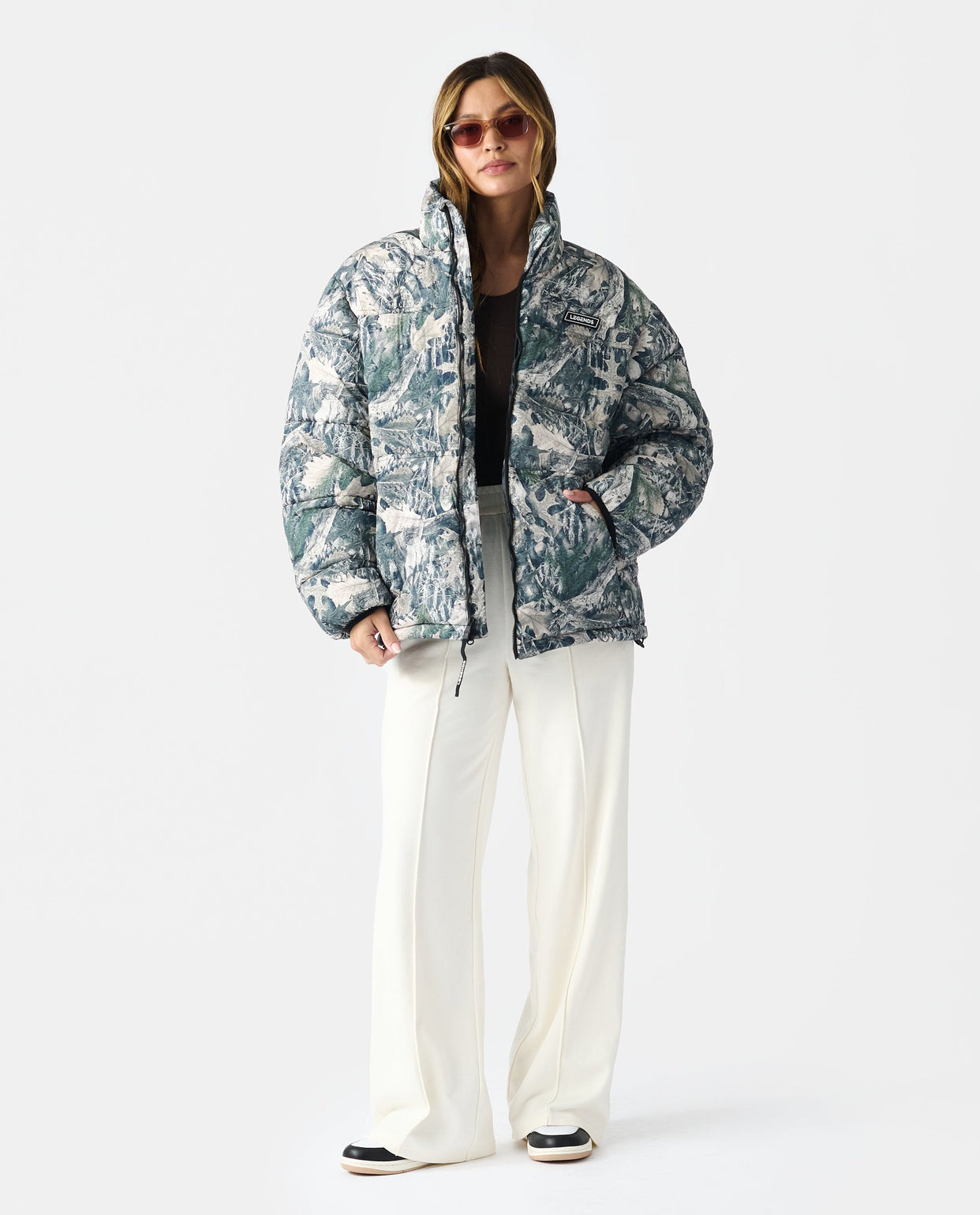 Alpine Puffer Jacket Forest Camo Ice