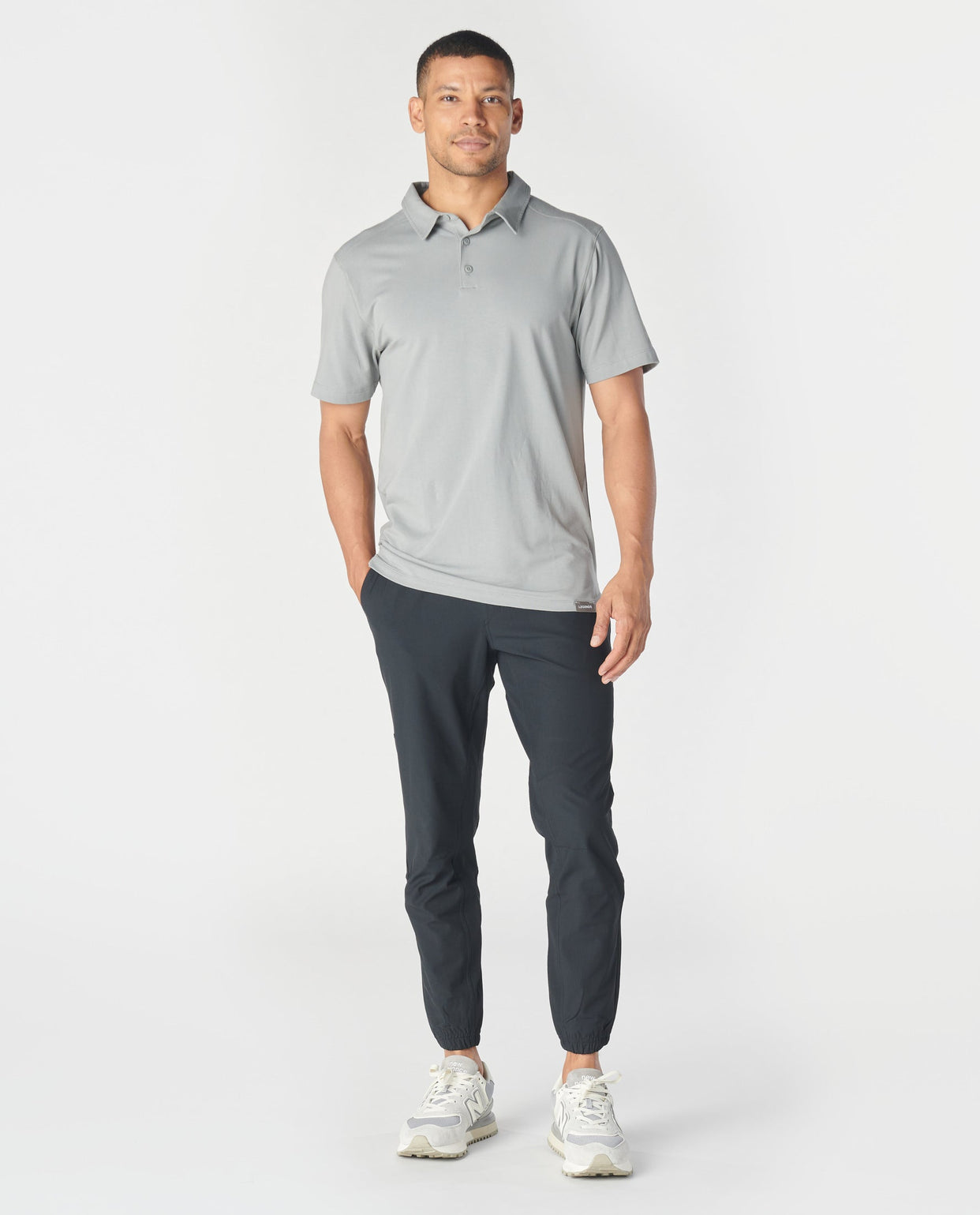 Aviation Polo Medium Gray