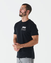 Aviation Tee Split-Hem WHSH Black