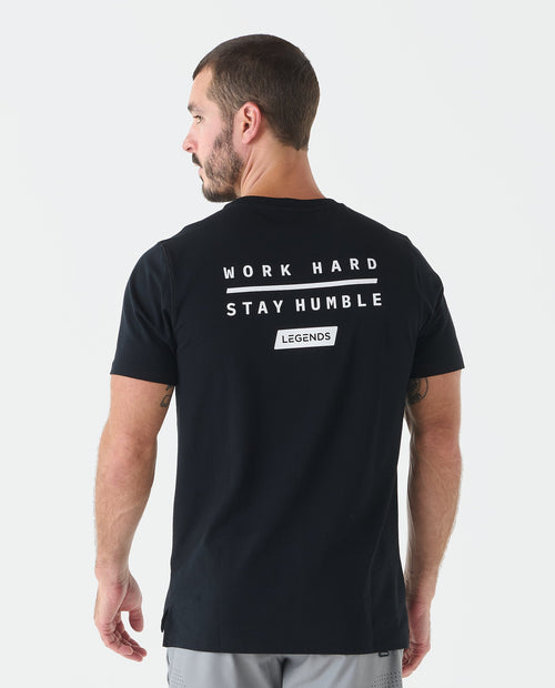 Aviation Tee Split-Hem WHSH Black