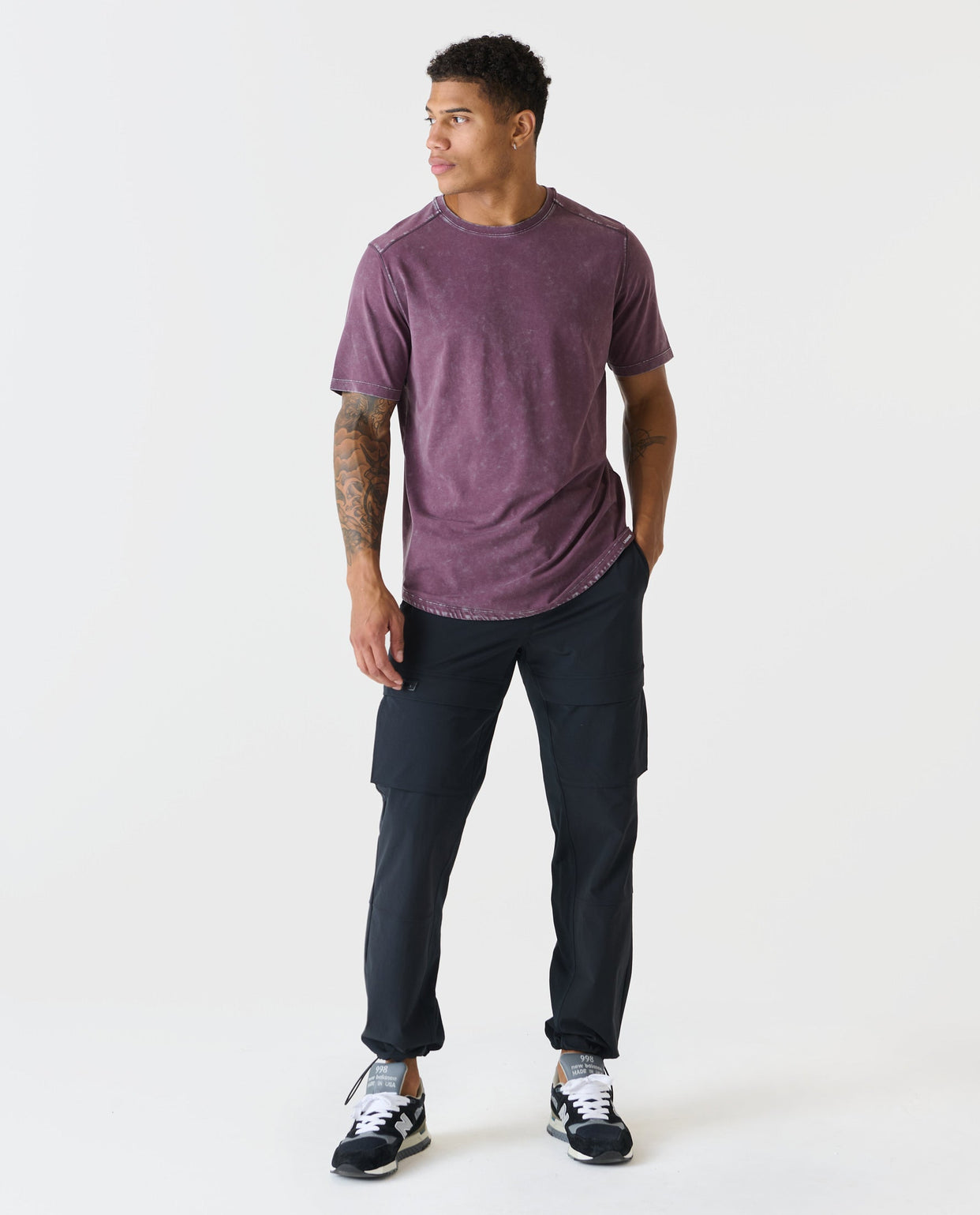 Aviation Tee Curved Hem Washed Sosta