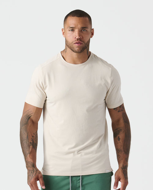 Aviation Tee Split-Hem Dune