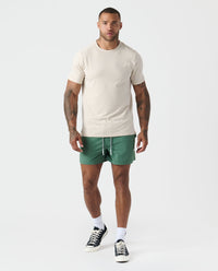 Aviation Tee Split-Hem Dune