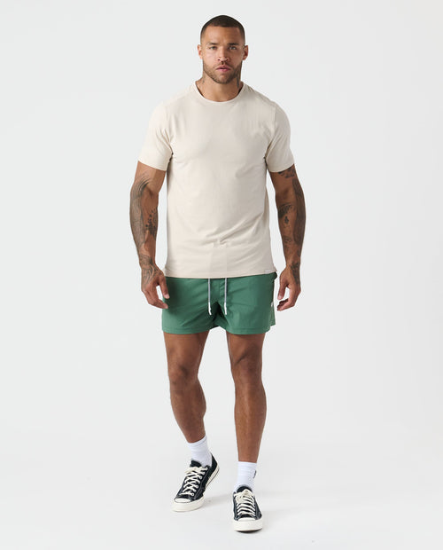 Aviation Tee Split-Hem Dune