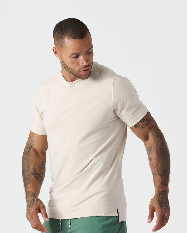 Aviation Tee Split-Hem Dune