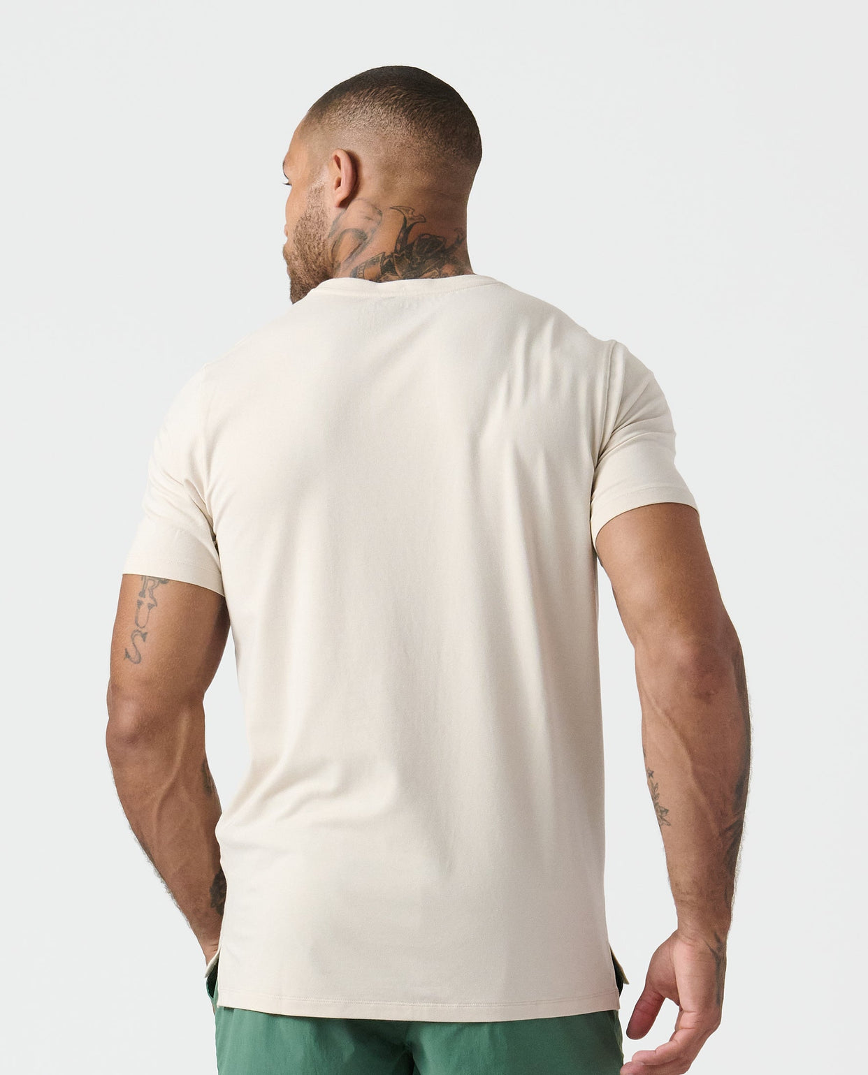 Aviation Tee Split-Hem Dune