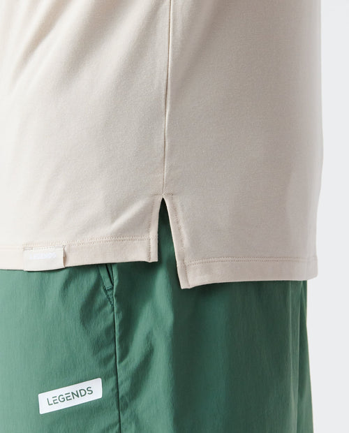 Aviation Tee Split-Hem Dune