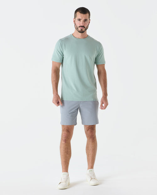 Aviation Tee Split-Hem Laurel