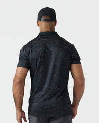 Baldwin Polo Black-White Splatter