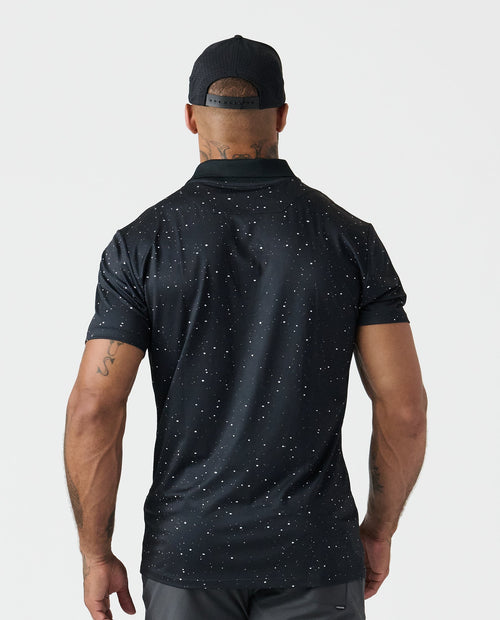 Baldwin Polo Black-White Splatter