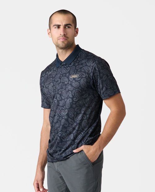 Baldwin Polo Stitch Paisley Ink