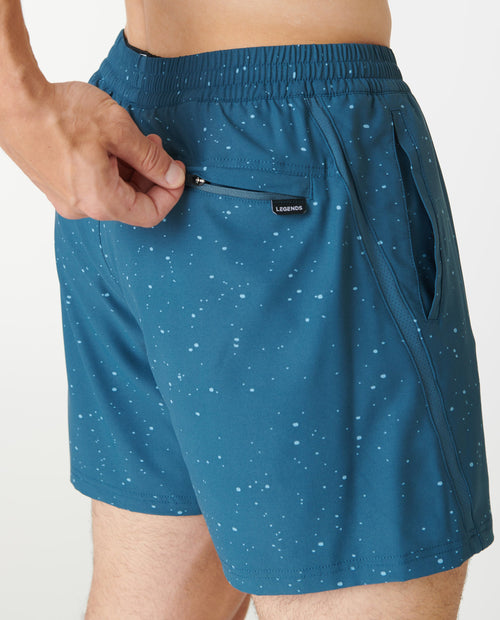 Bishop Short Washed Navy Splatter