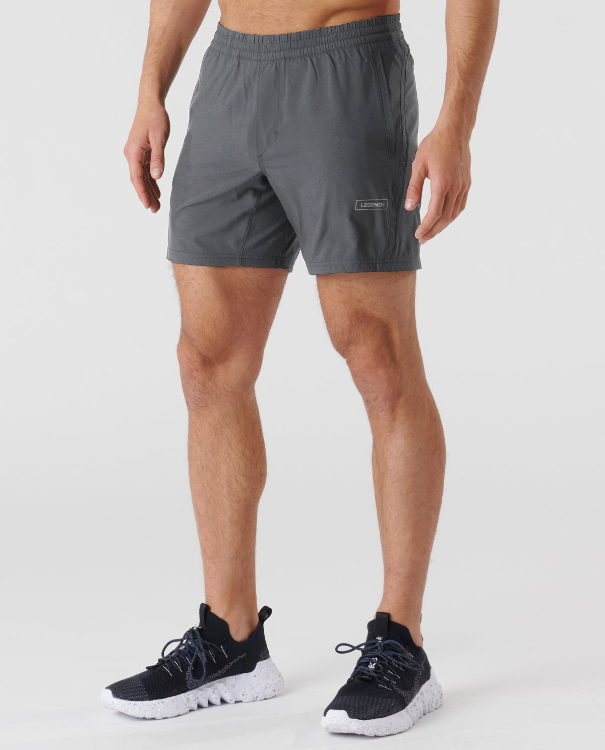 Bishop Short Charcoal Gray