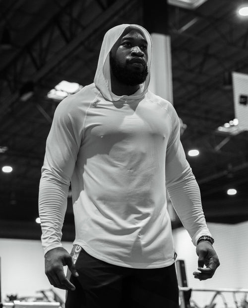 Enzo Hooded LS White