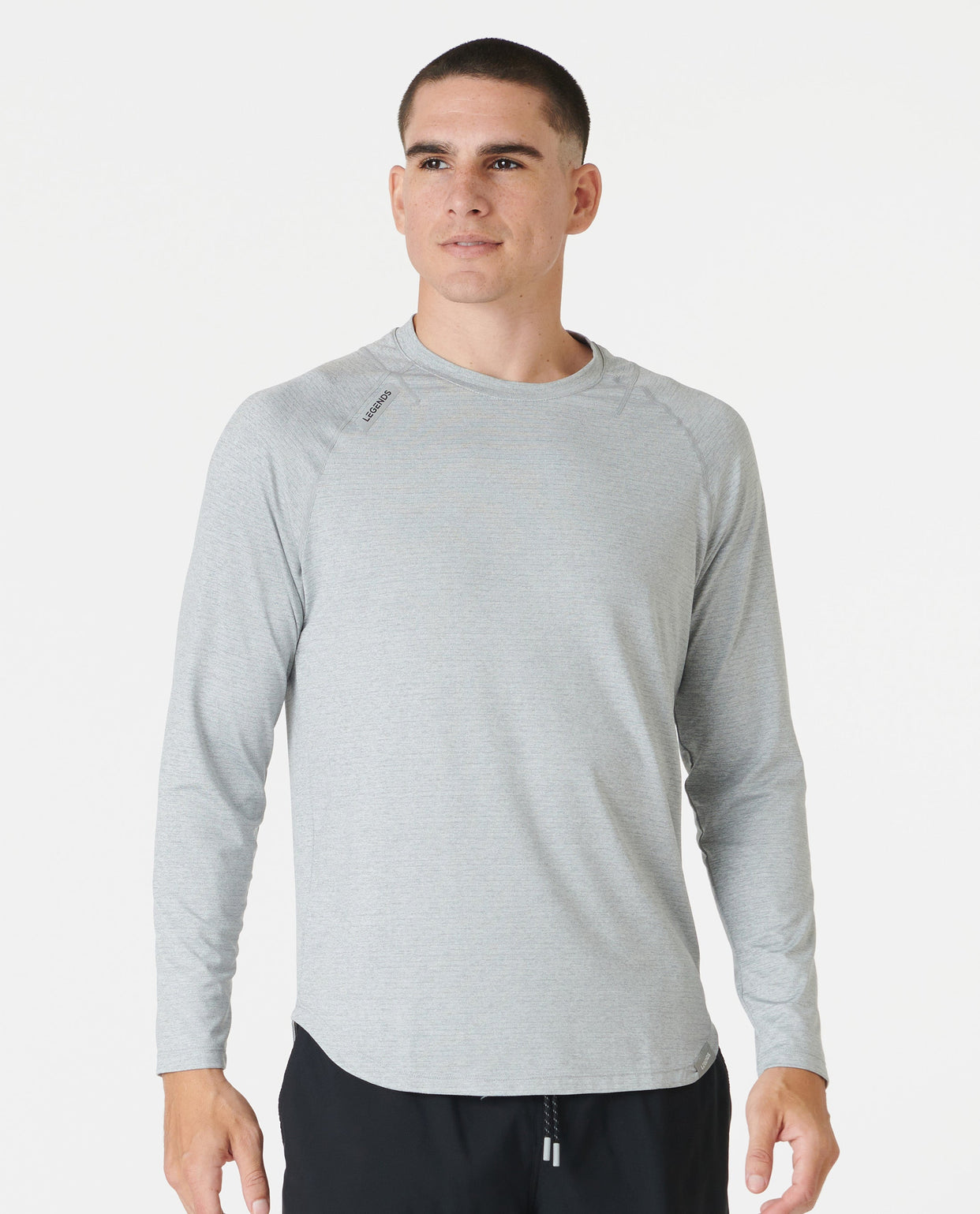 Enzo LS Tee Heather Gray Plus